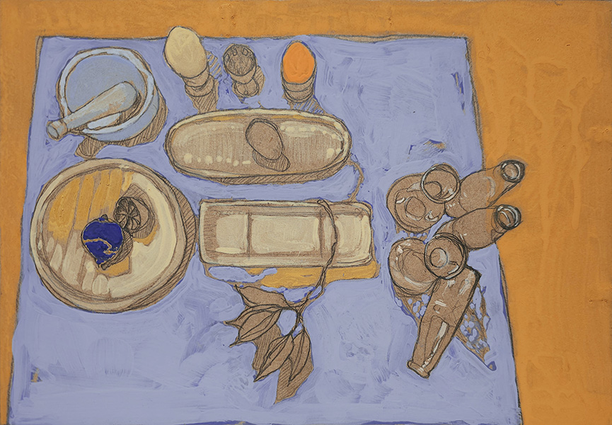 vie silencieuse IV - 21x30 - gouache